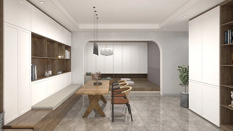 white dining room cabinet design(1)